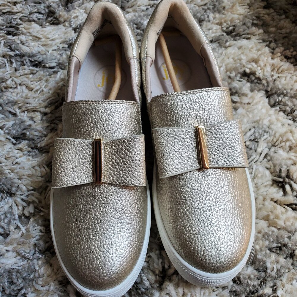 Joy Lux Slip-on Leather Bow Shoe